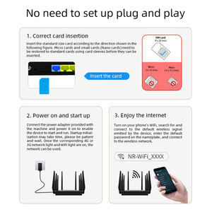 5G CPE Tốc Độ Cao Router 2.4Ghz 5.8Ghz 5G Router Với Khe Cắm Thẻ Sim 802.11ax 3000Mbps 5G Router 5G <span class=keywords><strong>Modem</strong></span> - Product Image 6