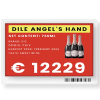 Zkong 7.5 "NFC Digital Display Esl Tag EPaper Label harga elektronik dengan sistem Cloud bahan plastik