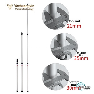 Outdoor large telescopic pole aluminum alloy <b>canopy</b> pole thickened <b>tent</b> pole camping portable 2.3M sunshade support pole - Product Image 5