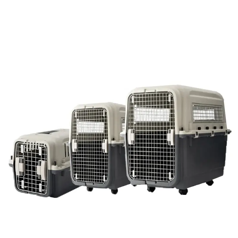 48 pouces en plastique grande boîte de transport pour animaux de compagnie panier Cage extérieur Transport Pet Air caisse pour chat chien voyage