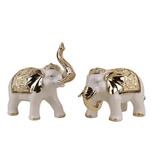 Scultura della resina della decorazione di arte della resina del regalo della statua dell'elefante della tailandia piccola