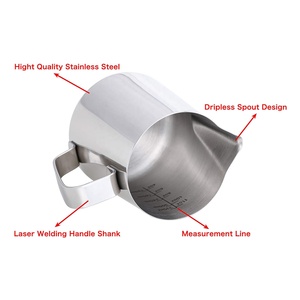 Bán Buôn <span class=keywords><strong>Cappuccino</strong></span> Jug Espresso <span class=keywords><strong>Pitcher</strong></span> Hấp Nồi Kim Loại Thép Không Gỉ Bọt Cup Cà Phê Sữa Pot Sữa Jug Sữa <span class=keywords><strong>Pitcher</strong></span> - Product Image 3