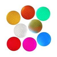 Balles de golf d'entraînement lumineuses activées par LED, phosphorescentes dans le noir, en caoutchouc écologique Wald AX-26518A, trois pièces, dureté 80-90