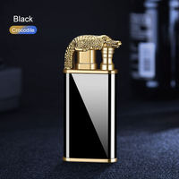 KY 2024 nouveau extérieur coupe-vent métal bleu flamme Portable torche Jet briquet Cigarette luxe briquet gaz