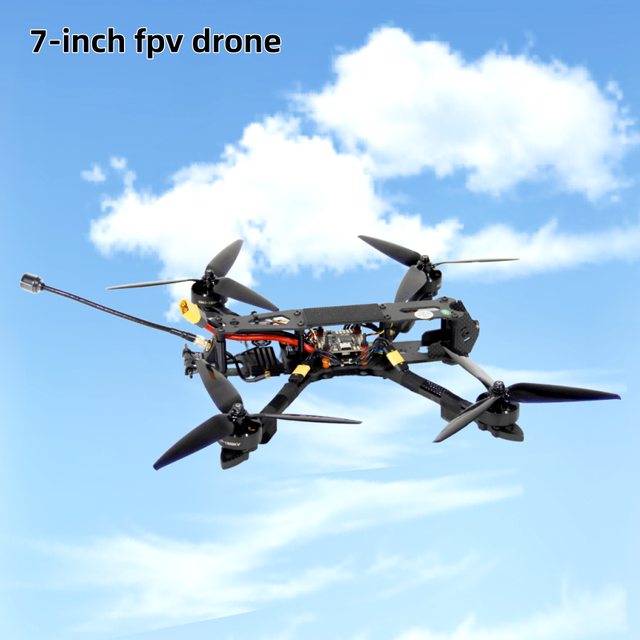 Hot Selling 20km Flight Range 1~3.5kg Payload Brushless Motor GPS Positioning Function Night Vision Camera 7 Inch FPV Drone Kit