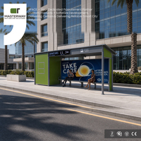 Parada de autobús inteligente para exteriores de alta calidad utilizada para exhibición de refugio de autobús-Cajas de luz publicitarias Premium