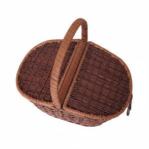 ตะกร้าไม้ไผ่สานมือปรับแต่งได้ส่งตรงจากเวียดนาม-สำหรับตะกร้าอาหารเค้กขนมปังปิกนิก - Product Image 1