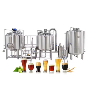 Machinerie de brasserie personnalisée, ligne de production de bière, équipement de brasserie de 1000l, machine à bière, machine à fabriquer de la bière en acier inoxydable - Product Image 1