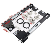 Kit de système de glissière pour porte coulissante de placard, fermeture douce, robuste, pour portes coulissantes de cuisine et de dressing
