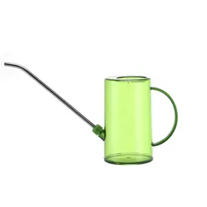 1L Long Nozzle Plastic Flower Watering Can Transparent Watering Pot