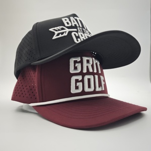 Designer Fashion 5 Panel <b>Camo</b> Waterproof Golf <b>Cap</b> Custom Embroidery Logo Low MOQ OEM Laser Perforated Boutique Style Premium Mat - Product Image 3
