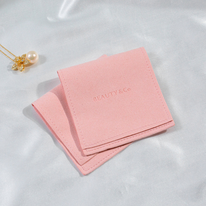 Wholesale Small Microfiber Velvet Canvas Gift Jewelry Packaging Bag <b>Pouch</b> With Logo Custom - Product Image 1