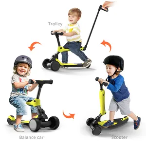 新设计3 EN 1闪光轮儿童踢滑板车