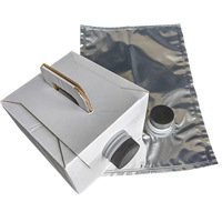 Boîte à emporter personnalisable de 2L, 3L, 5L avec poignée, conteneur jetable en carton ondulé avec logo coloré, emballage pour café, thé au lait