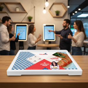 Kiosco de Autoservicio Todo en Uno con Pantalla Táctil Android Horizontal de 10.1 Pulgadas para Registro de Clientes y Visualización de Calificación de Satisfacción - Product Image 1