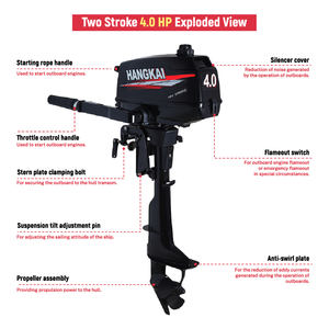 Motor Fuera <span class=keywords><strong>de</strong></span> Borda <span class=keywords><strong>de</strong></span> Aluminio <span class=keywords><strong>de</strong></span> 2 Tiempos y 4.0 HP <span class=keywords><strong>de</strong></span> Nuevo Diseño a Precio <span class=keywords><strong>de</strong></span> Fábrica para Yates <span class=keywords><strong>de</strong></span> Vela y Motor <span class=keywords><strong>de</strong></span> Barco Nuevo - Product Image 2