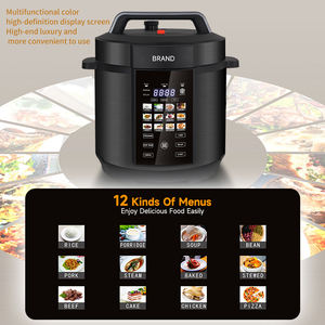 Cuisinière électrique multifonctionnelle à pression numérique de haute qualité 6L, affichage couleur, acier inoxydable noir, multicuiseur de cuisine - Product Image 2