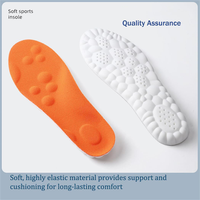 Semelles intérieures 4D confort nuage, mousse à mémoire de forme souple, soutien de la voûte plantaire, soulagement de la douleur au pied, réduction de la fatigue, matériau PU anti-odeur