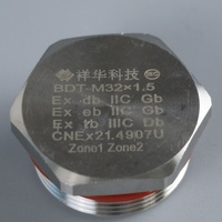 2025 acier au carbone de haute qualité M32X1.5 prise hexagonale filetée prise d'obturation IP66/IP68 étanchéité antidéflagrante pour presse-étoupes