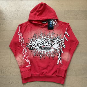 Felpe con Cappuccio Hip Hop Hell Star di Alta Qualità 100% Cotone, Stampa DTG <span class=keywords><strong>1</strong></span>:<span class=keywords><strong>1</strong></span>, Stile Vintage da Uomo, Lavorazione a Maglia Autunnale, Disponibili - Product Image 1