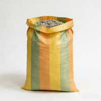 Sacs tissés en PP en gros 25kg 50kg, sacs d'emballage en polypropylène avec logo personnalisé pour riz, farine, maïs, aliments pour animaux, approvisionnement en vrac