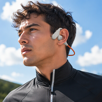 Écouteurs Bluetooth 5.3 à Conduction Aérienne Ouverte, Casque Sportif Sans Fil à Crochet d'Oreille, Étanche IPX5 pour la Course, l'Entraînement et la Salle de Sport