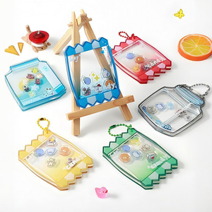 Custom Cartoon Animation Creative Fun Surrounding Plastics Key Chains Pendant Acrylic Key Chain Decorative Ornaments Gifts