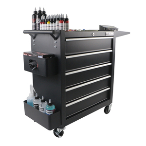 Oem Beschikbare Professionele Premium Tattoo Werkstation Tattoo Rollende Trolley Kar Tattoo Werkkast Kar - Product Image 6