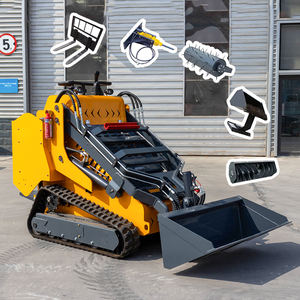 Livraison gratuite <span class=keywords><strong>Mini</strong></span> <span class=keywords><strong>Skid</strong></span> Steer <span class=keywords><strong>Loader</strong></span> Forest Mulcher roue de tondeuse à gazon/noyau léger chenillé y compris moteur/moteur facile - Product Image 1
