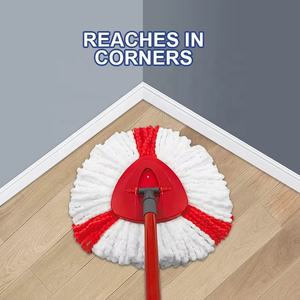 Allegro 2024, superventas, <span class=keywords><strong>fregona</strong></span> <span class=keywords><strong>giratoria</strong></span> lavable, inserto compatible con Viledas Triangle Easywring Spin 100%, cabeza de <span class=keywords><strong>fregona</strong></span> de microfibra de 36 cm - Product Image 5