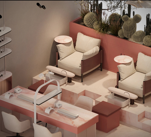 One Stop Beauty Shop Renovation Service Custom Salon Display Counter for Hair and Nail Salon Interior Design - Product Image 6