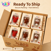 KAIX OEM ODM Ensembles de stylos gel en peluche, design barbecue, sac porte-bonheur, design champignon, stylos gel mignons pour fournitures scolaires