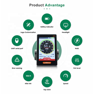 Intelligente 24V/36V/48V Display bicicletta elettrica P9 Lcd per bici Kit accessori essenziali bici elettrica parti - Product Image 3