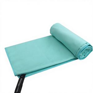 Serviette de camping super absorbante, séchage rapide, légère, ultra compacte, couleur unie, pour voyage, camping, gym, yoga, sports - Product Image 1