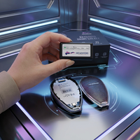 Clé de voiture intelligente Keydroid Jarvis avec écran LCD, éclairage d'ambiance et test d'alcoolémie pour toutes les voitures compatibles avec l'application Apple Find My