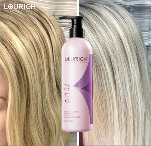 Shampooing Anti-Jaunissement LOURICH 500ml pour <span class=keywords><strong>Cheveux</strong></span> Blonds et Décolorés, Crème Tonifiante Violette pour Soin de la Couleur Capillaire - Product Image 6