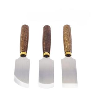 Herramienta de corte de Arte de cuero hecha a mano DIY de grado Industrial, cuchillo de adelgazamiento de cuero de boca biselada plana duradera afilada de acero inoxidable OEM - Product Image 1