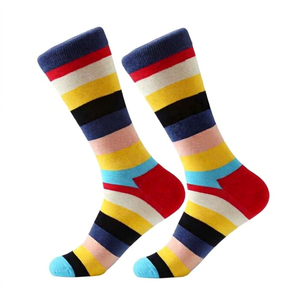 OEM Custom Design Breathable Spandex/Cotton Youth <b>Mens</b> Crew <b>Socks</b> Solid <b>Color</b> Summer Wear Comfortable Athletic Yoga MANGOES - Product Image 1