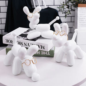 Nuovo Stile di Artigianato in <span class=keywords><strong>Resina</strong></span>, <span class=keywords><strong>Cane</strong></span> <span class=keywords><strong>Palloncino</strong></span> per Decorazione Familiare, per Soggiorno e Scrivania TV - Product Image 4