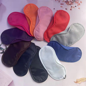 Multicolor Lightweight Airline Sleep Mask Elastic Strap Comfortable Soft Polyester <strong>Eye</strong> Mask with Nose <strong>Pad</strong> - Product Image 3