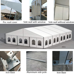 Tente extérieure de luxe en PVC 15X20M pour événements cérémonie de mariage <span class=keywords><strong>Barnum</strong></span> 300 500 1000 personnes tente 1000 places en <span class=keywords><strong>vente</strong></span> - Product Image 2