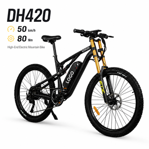 Bicicleta Eléctrica de Montaña con Cuadro de Aluminio de 7 Velocidades, 750W, 20AH, DH420 E-MTB, Velocidad Máxima de 50 km/h, Alcance de 80 km - Product Image 1