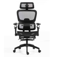 Silla Ergonómica de Malla con Reposabrazos Ajustables 6D, Soporte Lumbar, Giro de 360 Grados, Estructura de Nylon, Contemporánea, para Dormitorio, Oficina en Casa, Venta al por Mayor