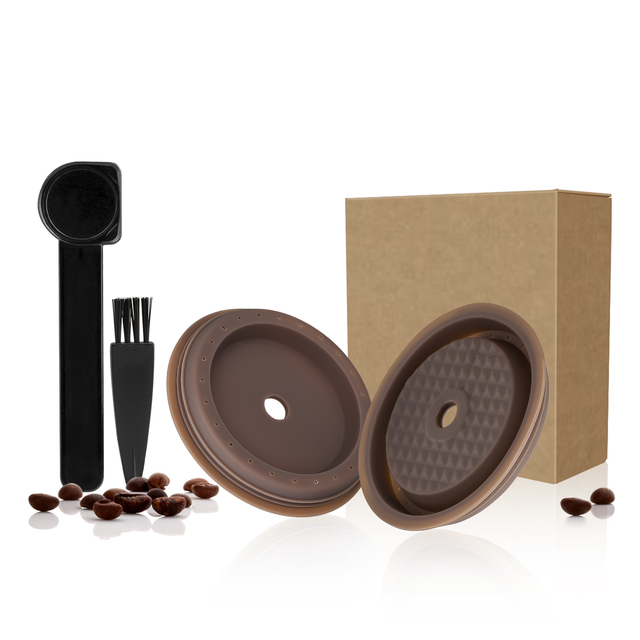 Reusable Cover for Nespresso Vertuo and Vertuoline Capsules Lid Compatible with Original Pods Refillable Food Grade Silicone