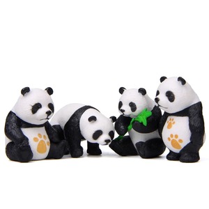 Dihua personnalisé mignon PVC Animal gros Po <span class=keywords><strong>Panda</strong></span> jouets en plastique noir blanc petit assis jouet <span class=keywords><strong>Kungfu</strong></span> <span class=keywords><strong>Panda</strong></span> figurines - Product Image 2