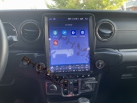 PA 12.1 "Android 10 layar sentuh vertikal, pemutar DVD mobil sistem Gps navigasi untuk Jeep wrangler JL 2018 - 2022 Radio tesla