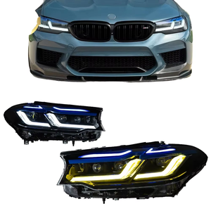 Proiettore all'ingrosso per <span class=keywords><strong>BMW</strong></span> X5 F15 2014-2018, gruppo faro a LED con lente proiettore stile Competition, DRL e indicatore di direzione sequenziale - Product Image 1