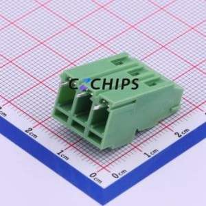 XYEEK500-5.08-3P Screw Terminal Block Through hole Component (THT),P=5.08mm Connector 1x3P 5.08mm Green Through Hole - Product Image 2