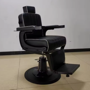 Business Style Barber Shop Chair Reclining 360 Degree Rotating Hydraulic Pump Modern Design <b>Synthetic</b> <b>Leather</b> Durable for Gym - Product Image 5
