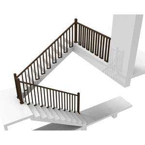 Sistema de barandillas y cercas de aluminio serie 6000, perfiles 6063 T5 con recubrimiento en polvo decorativo, fabricados en Vietnam. - Product Image 1